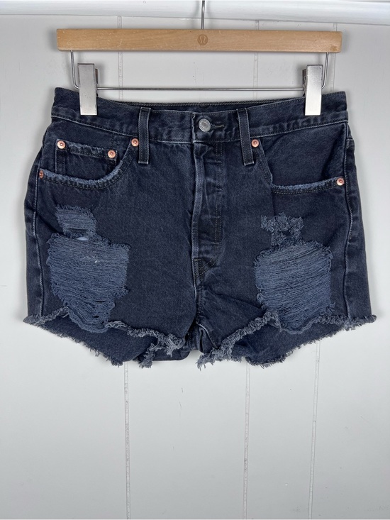 Levi's Pants - Levi’s 501 Black Distressed High-Rise Women’s Denim Shorts Size 29